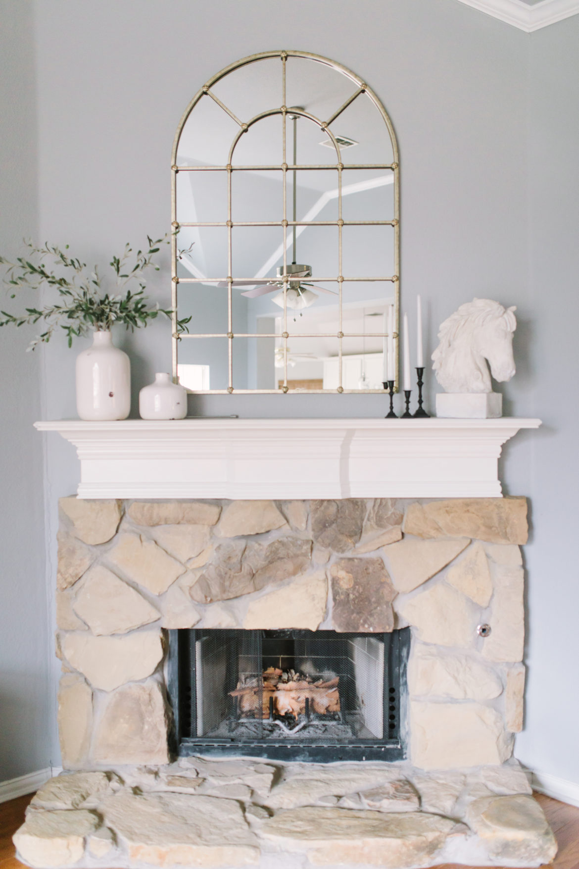 How To Whitewash A Stone Fireplace – Christine Johnsen